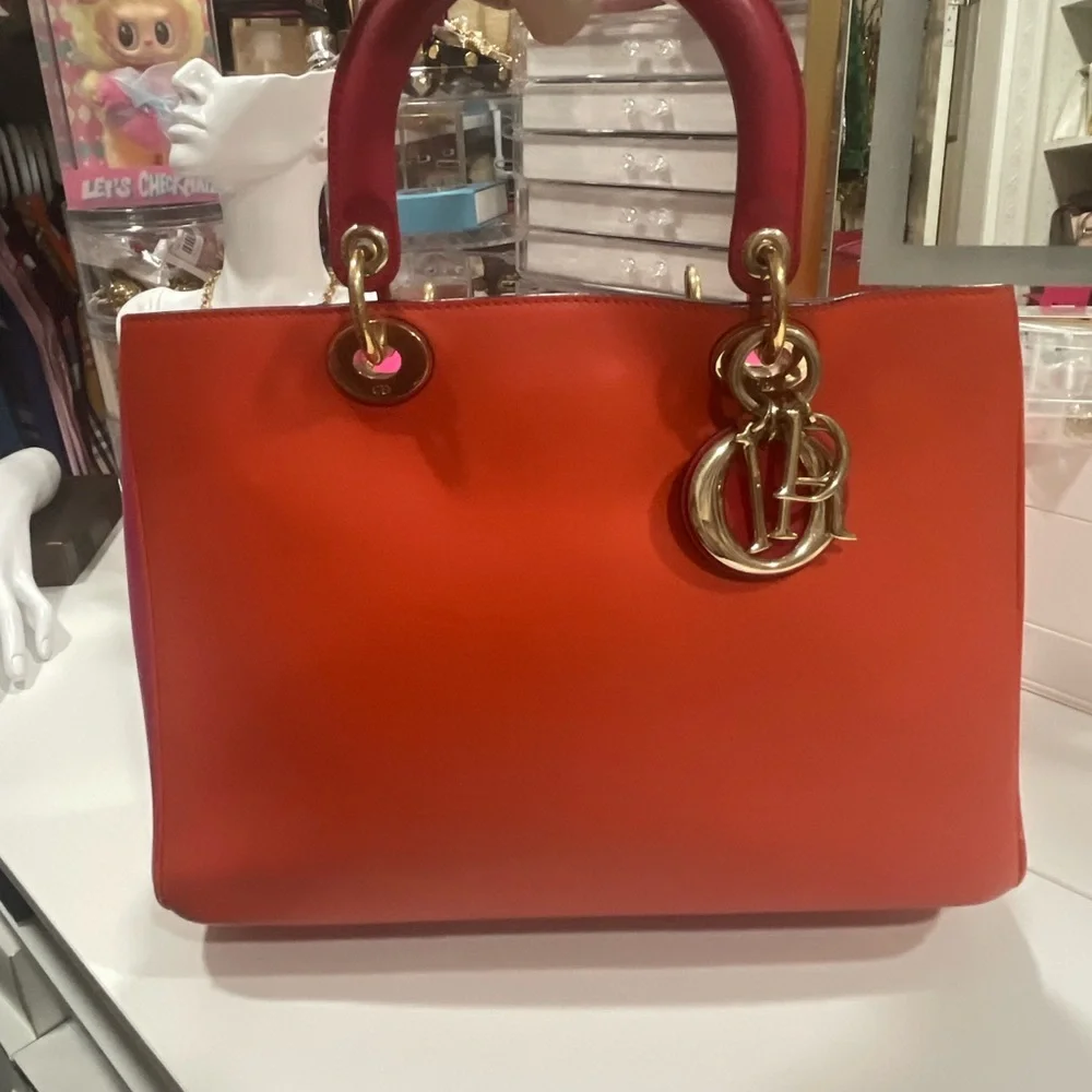 Dior Red Handbag - Picture 1 of 14
